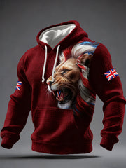 Herren-Kapuzenpullover mit britischem Aufdruck