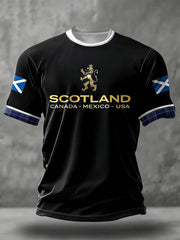 Men's Scotland Football Lover Printed T-shirt