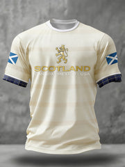 Men's Scotland Football Lover Printed T-shirt