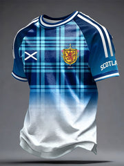 Men's UK Football Lover Scotland Printed short sleeve t-shirt 03