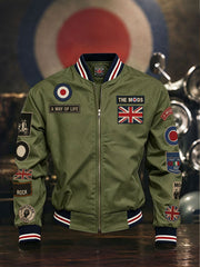 Herren Mods UK Musikliebhaber Bedruckte Affenjacke