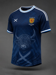 Herren UK Fußballliebhaber Schottland bedrucktes Kurzarm-T-Shirt
