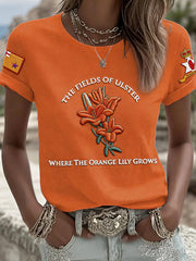Damen T-Shirt mit Aufdruck zum 12. Juli Orangemen's Day