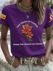 Damen T-Shirt mit Aufdruck zum 12. Juli Orangemen's Day
