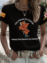 Damen T-Shirt mit Aufdruck zum 12. Juli Orangemen's Day