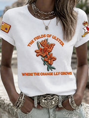 Damen T-Shirt mit Aufdruck zum 12. Juli Orangemen's Day