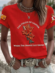 Damen T-Shirt mit Aufdruck zum 12. Juli Orangemen's Day