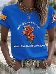 Damen T-Shirt mit Aufdruck zum 12. Juli Orangemen's Day