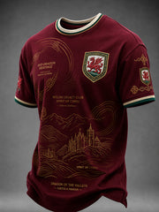 Men's Welsh Dragon Printed T-shirt