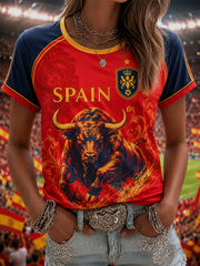 Damen-Geschenk für Fußballfans: Lässiges T-Shirt mit Print