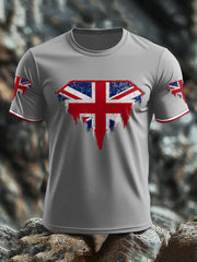 Men's UK Flag Art Printed T-shirt
