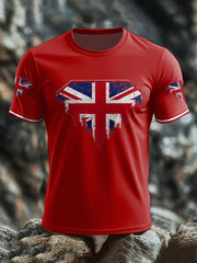 Men's UK Flag Art Printed T-shirt