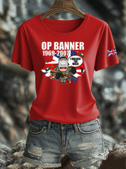 Women's British Veteran Iron On Short Sleeve T-Shirt