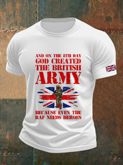 Men's Dog Greated The British Army Short-sleeved T-shirt