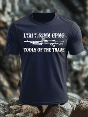 Men's British Veteran imitation cotton short-sleeved T-shirt