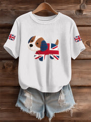 Women's UK Flag Cozy Knit Sweater