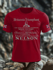 Men's British Veteran imitation cotton short-sleeved T-shirt