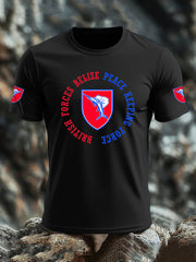 Men's British Veteran imitation cotton short-sleeved T-shirt