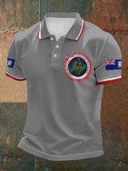 Men's Falklands War UK Flag Printed Casual Tops