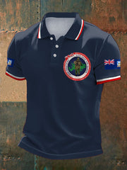 Men's Falklands War UK Flag Printed Casual Tops