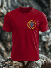 Men's British Veteran imitation cotton short-sleeved T-shirt