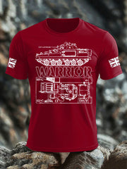 Men's British Veteran imitation cotton short-sleeved T-shirt