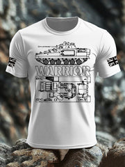 Men's British Veteran imitation cotton short-sleeved T-shirt