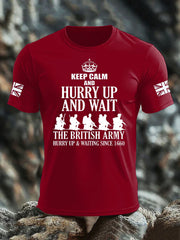 Men's British Veteran imitation cotton short-sleeved T-shirt