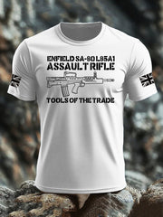 Men's British Veteran imitation cotton short-sleeved T-shirt