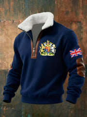 Men's United Kingdom baggy zip-up hoodie