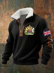 Men's United Kingdom baggy zip-up hoodie