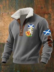 Men's Scottish Unicorn baggy zip-up hoodie