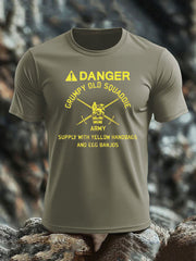 Men's British Veteran imitation cotton short-sleeved T-shirt