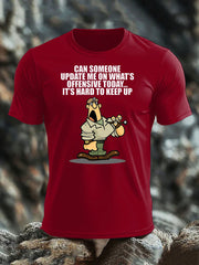 Men's British Veteran imitation cotton short-sleeved T-shirt