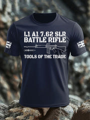 Men's British Veteran imitation cotton short-sleeved T-shirt