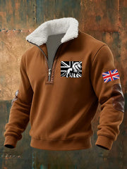 Men's Vintage British Lion Print Sweatshirt