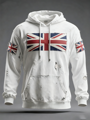 Men's British Flag Printed Hoodie
