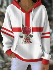 Women's England Rugby Lover Printed Hoodie