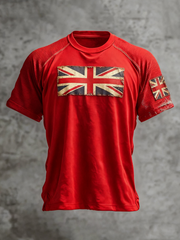 Men's British Flag Printed short sleeve t-shirt