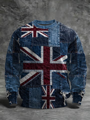 Men's British Flag Crew Neck Sweatshirt