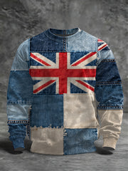 Men's British Flag Crew Neck Sweatshirt