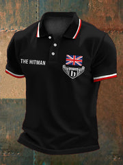 Men's Hitman Boxing Lover Printed Casual Tops