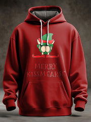 Unisex UK Flag Christmas Santa Printed Hoodie