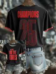 Women's England Rugby Lover Roses Printed T-shirt