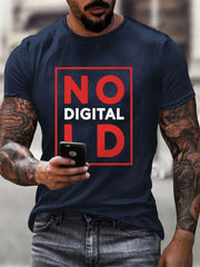 Men's No Digital ID Printed short-sleeved T-shirt