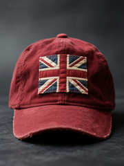 Unisex british flag patchwork Print Hat