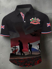 Men's Remembrance Day Lest We Forget Short Sleeve Shirt