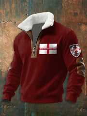 Men's Make England Great Again Print zip-up hoodie