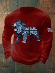 Men's British Faux Denim Waffle Top