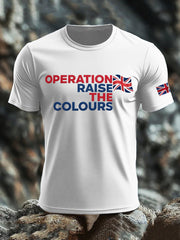Men's Operation Raise The Colours imitation cotton short-sleeved T-shirt